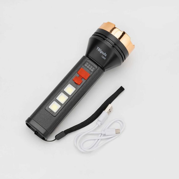 Ліхтар світлодіодний акумуляторний, TB66 4 режими, сонячна батарея