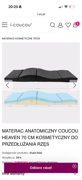 Łóżko i-coucou z materacem anatomicznym 80cm