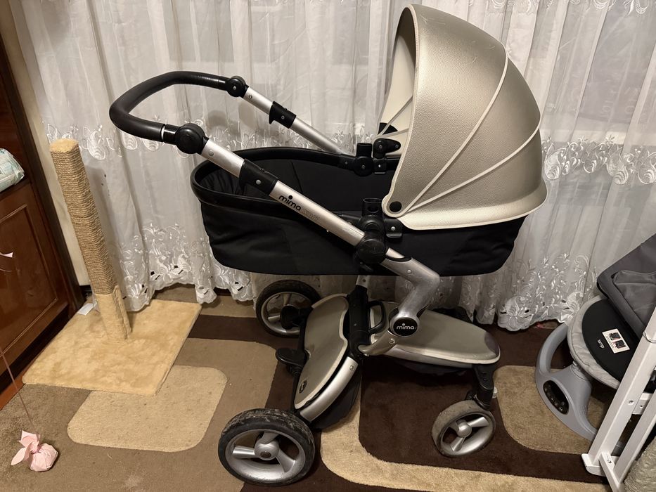 Продам коляску Mima Xari 2 в1  люлька + прогулочный блок