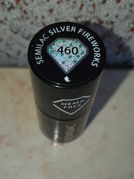 Lakier hybrydowy 460 Silver Fireworks 7 ml