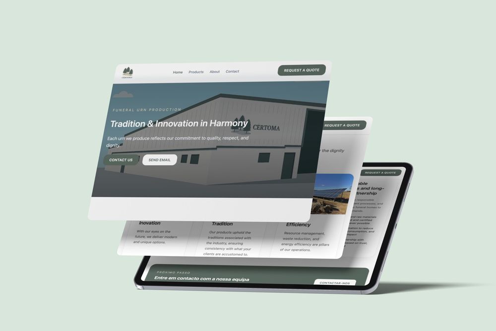 Criação de Sites e Landing Pages | Código à Medida, Sem WordPress