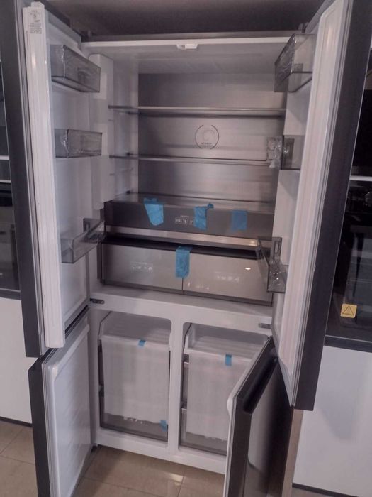 Lodówka Side by Side model KFRM 1991 BS Built IN firmy Kernau czarna stal nierdzewna