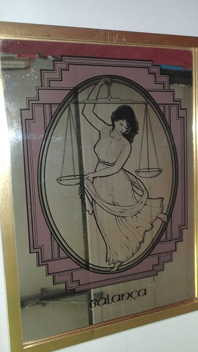 Signos Zodiaco estilo Arte Nova em espelho