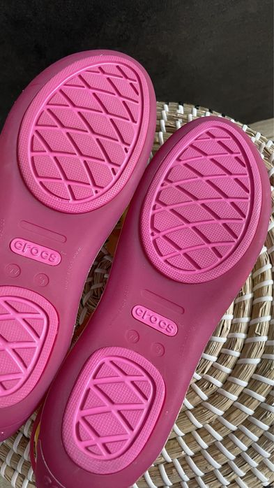Crocs baleriny Huarache Flat Fuchsia/Grapefruit W9 39/40