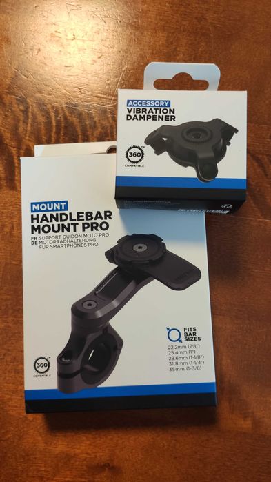 Uchwyt telefonu na kierownicę motocykla roweru baza PRO + tłumik drgań