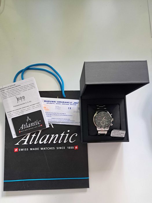 Zegarek Atlantic, 87466.42.45, Męski, Seasport Chronograph NOWY Rezerwacja do poniedziałku