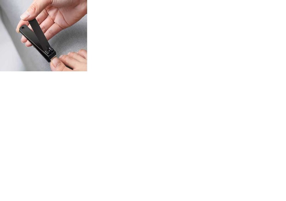 Кусачки для ногтей, нерж черн.