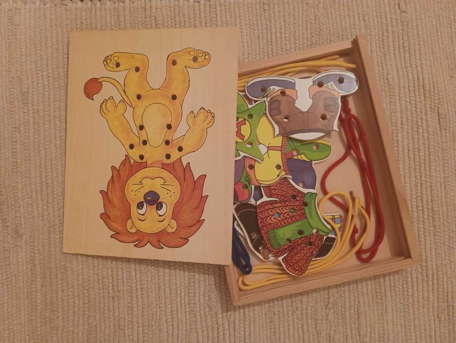 4 Jogos Didáticos em Madeira usados em Muito Bom Estado Valor Unit.