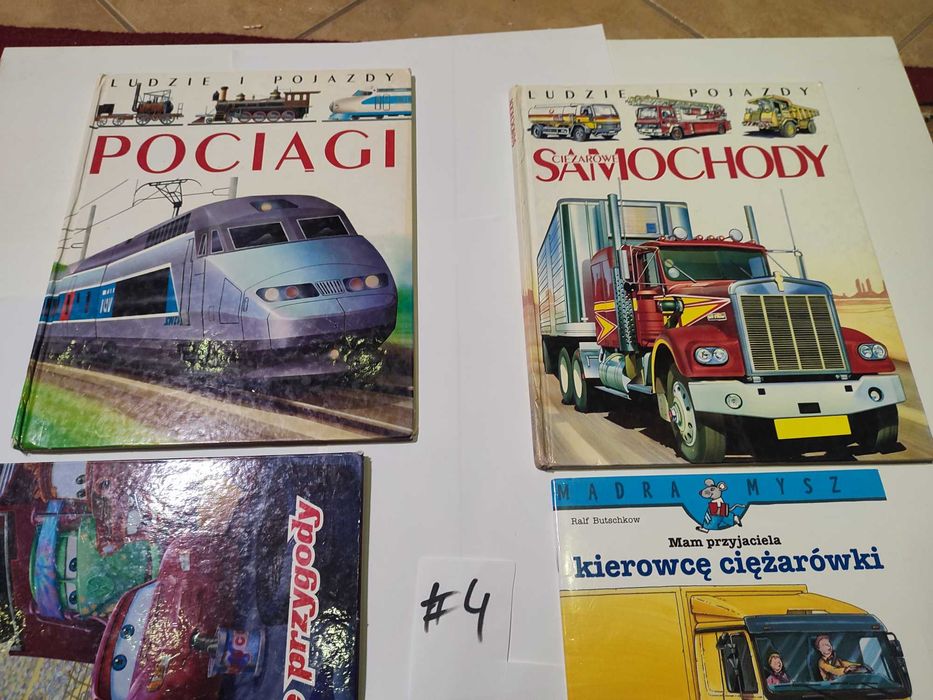 Książki dla dzieci: "Pociągi" "Samochody" #4