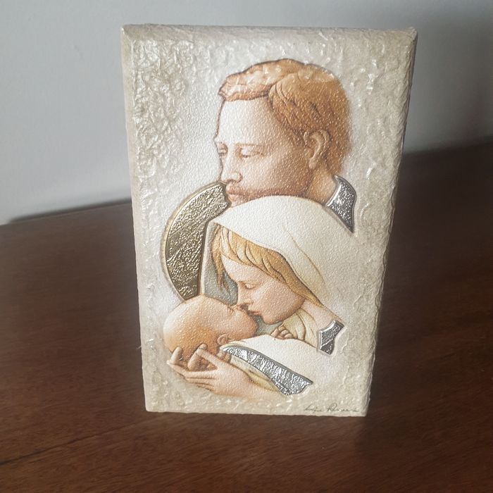 Quadro em pele e prata