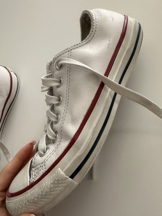 Converse Chuck Taylor All Star – skórzane trampki unisex białe