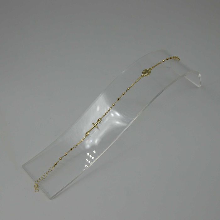 Złota bransoletka 585 1,69gram różaniec 17-19cm WYSYŁKA GRATIS
