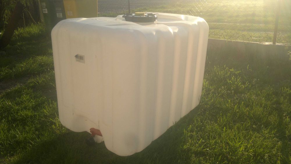 Zbiornik 1000l mauzer Wkład Beczka na wodę deszczówkę