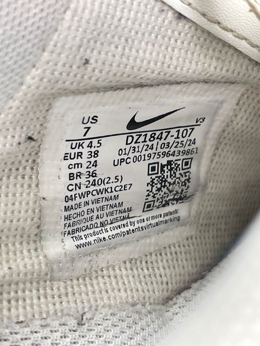 Buty Sportowe Nike Air Force 1 Low Shadow Kremowy Turkus Rozmiar 38