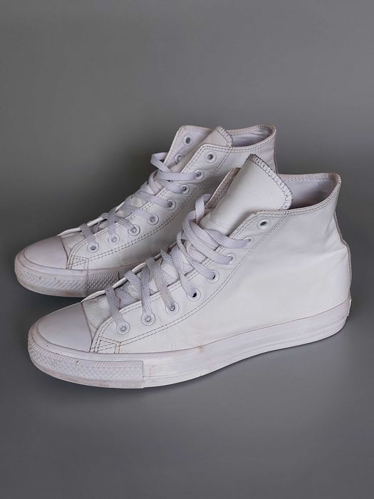 42,5 / 27,5 см Кеди Converse Chuck Taylor All Star Leather High White