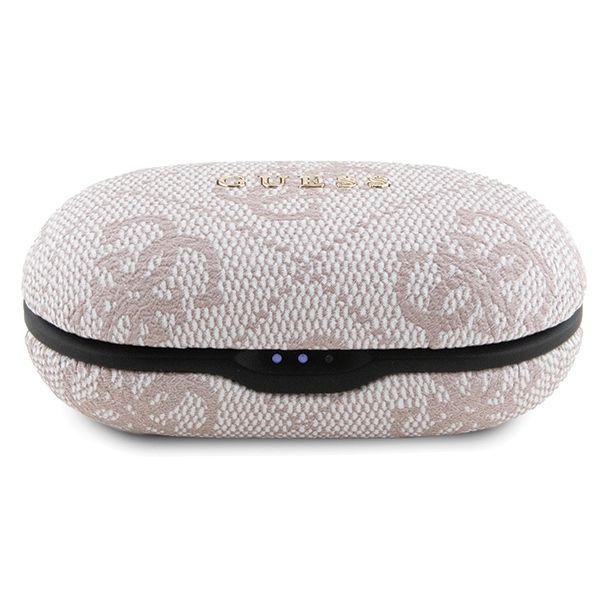 Guess słuchawki Bluetooth GUTWSP4EGP TWS + stacja dokująca ENC różowy/pink 4G Metal