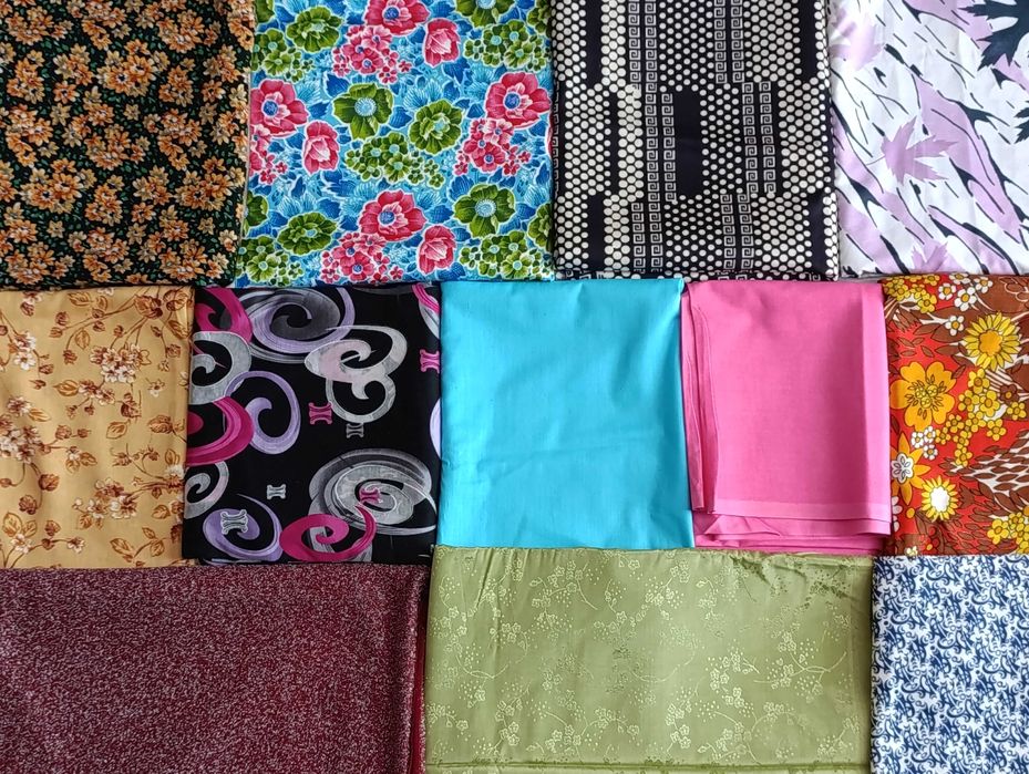 Нові тканини: ситець, трикотажна, з люрексом.