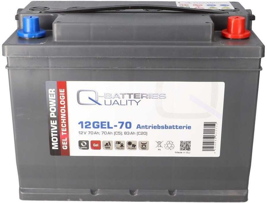 Гелевий акумулятор Q-Batteries 12V 83Ah (C20) для ДБЖ 29 кг Німеччина