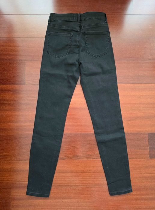 NOVAS com etiqueta | Calças de ganga pretas skinny, tamanho 36