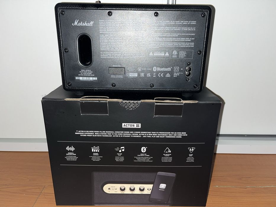Coluna Bluetooth MARSHALL ACTON III (preto)