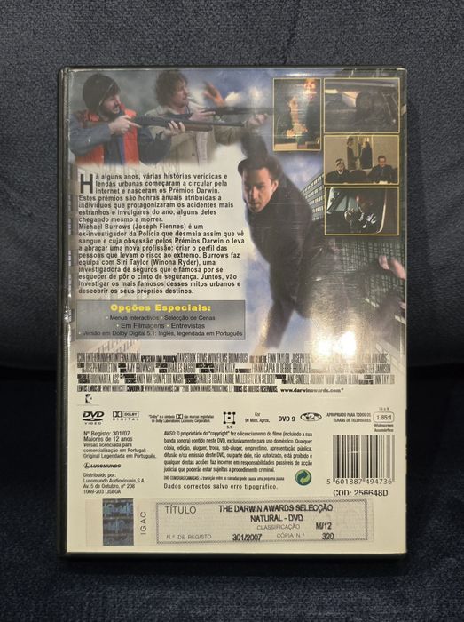 Darwin Awards , Seleção Natural ( dvd )