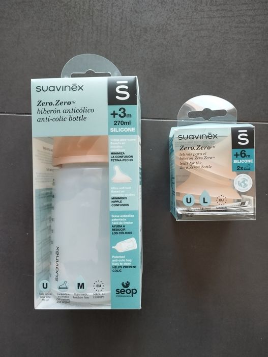 Biberão e tetinas anti-cólicas Suavinex
