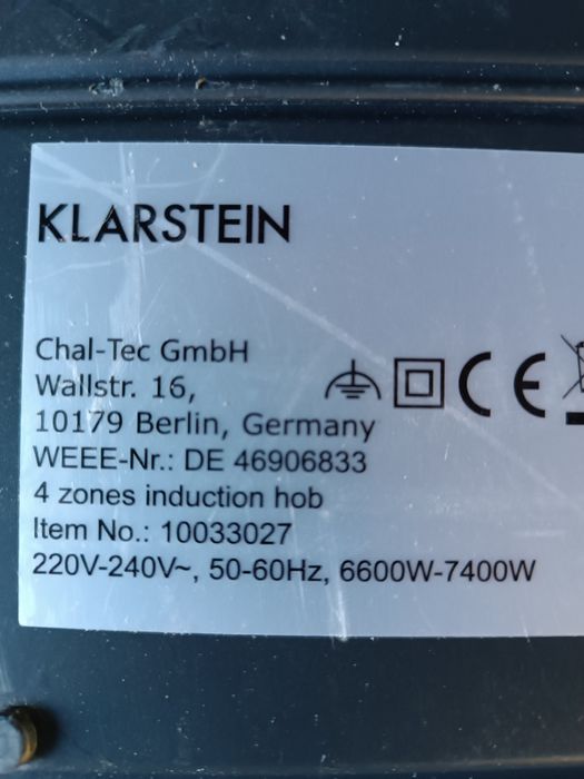 Dwa wiatraki wentylatory do płyty Klarstein Delicatessa 60