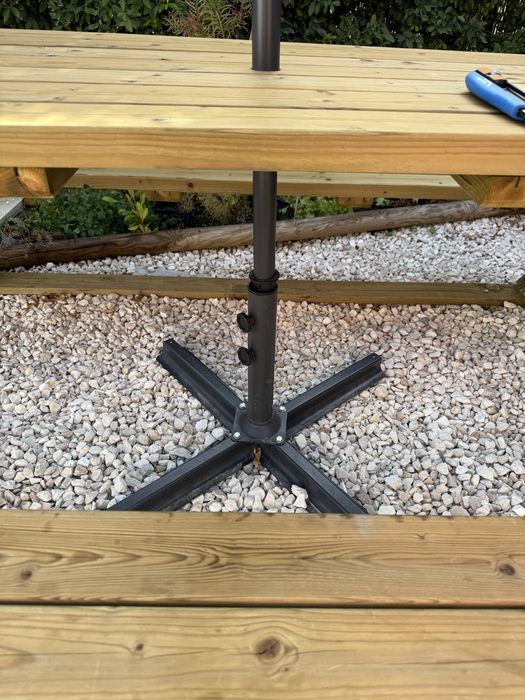 Chapeu de sol com luzes led 280x140