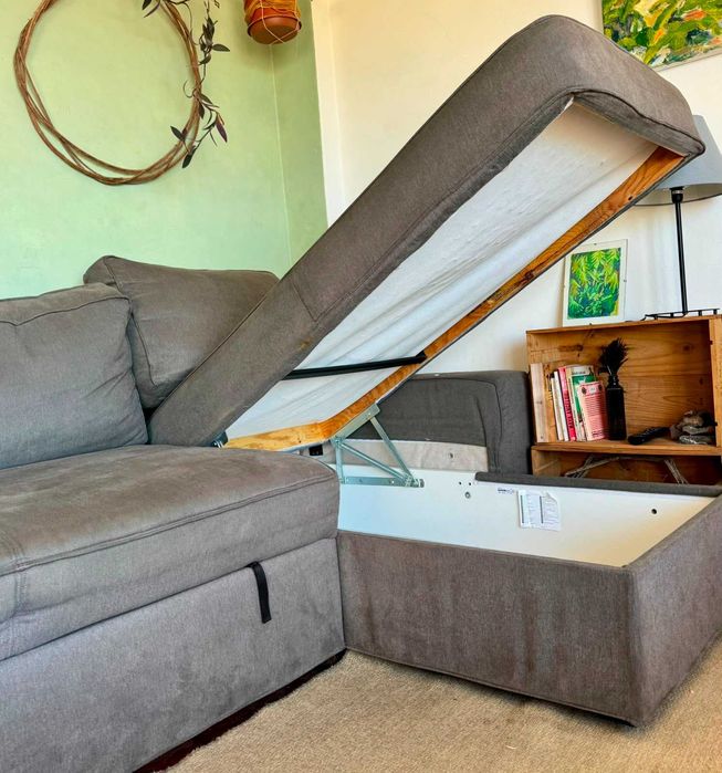 Sofá-cama IKEA VILASUND - com baú (240x150x71)