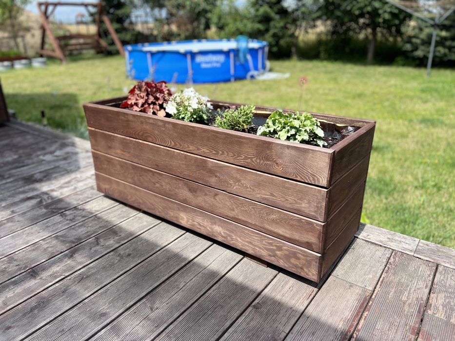 Donica / Doniczka / Drewniana / Ogrodowa