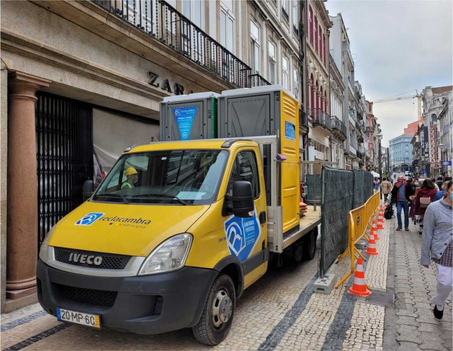 Sanitário portátil para obra – entrega rápida – Paredes