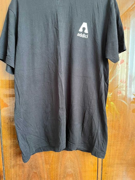 Czarny t-shirt męski rozmiar M/L gładki