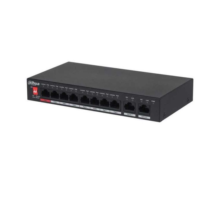 PFS3010-8ET-96-V2 Dahua switch PoE 8-portowy 2x uplink Gigabit