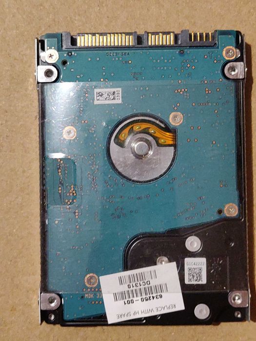 TOSHIBA MQ01ABD075 HDD Parts serwis uszkodzony na części dawca
