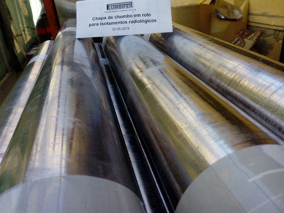 Chumbo anti radiações de altas cargas em chapa, barra ou tijolo