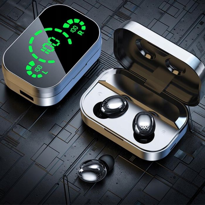 Słuchawki Bezprzewodowe Douszne Sportowe Powerbank