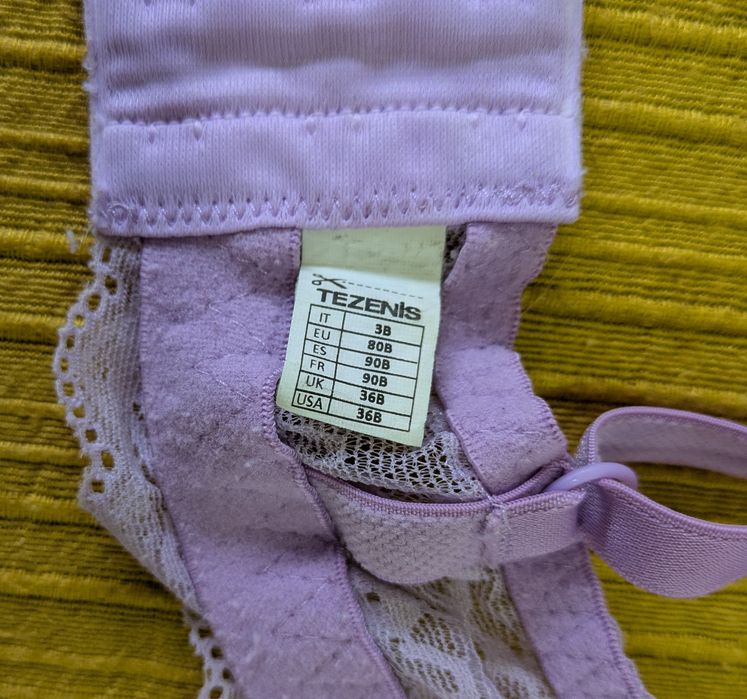 Sutiã Lilás Renda Tezenis