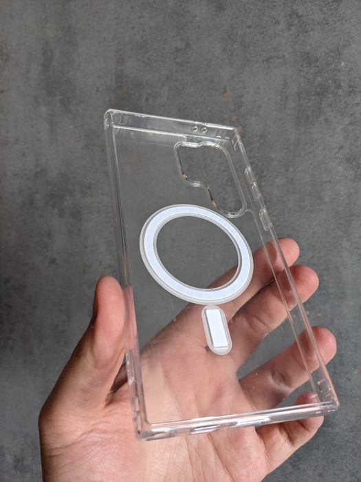 magsafe s22 s23 s24 чехол прозорий чохол для на samsung s25 ultra