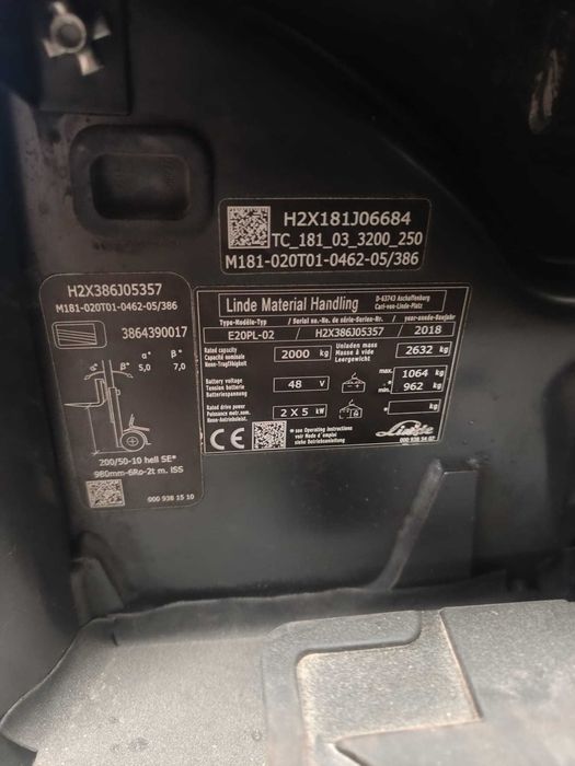Empilhador Elétrico LINDE 2T
