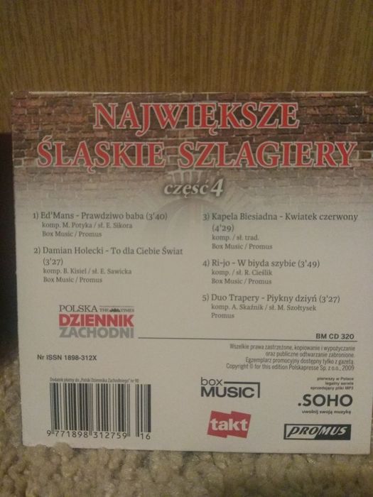 3 i 4 Śląskie Szlagiery CD