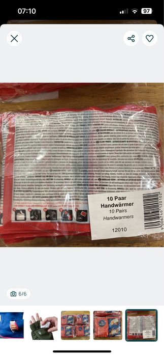 10 x Escalfeta de mãos aquece mãos The Heat Company - Novo