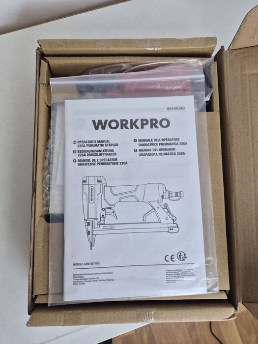 Пневматичний пістолет для скоб WORKPRO 22GA