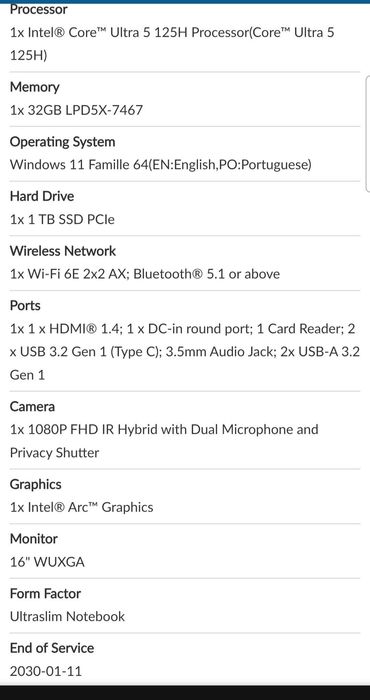 Laptop Lenovo i5 ultra