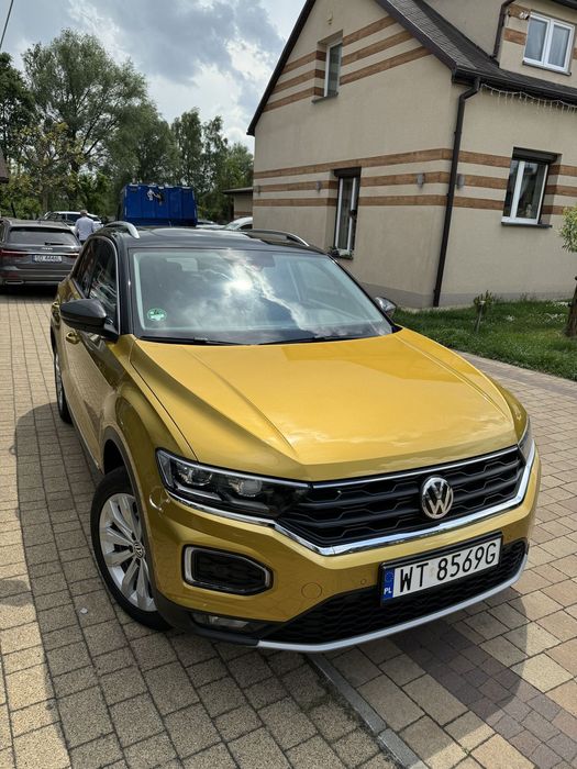 Volkswagen T-Roc T-Roc złoty, automat, panorama, hak, bezwypadkowy, pełna dokumentacja