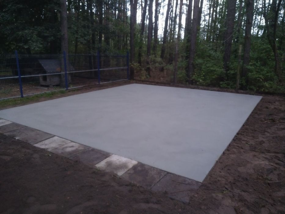 Płyty fundamentowe, posadzki, wylewki pod garaż, pracę budowlane