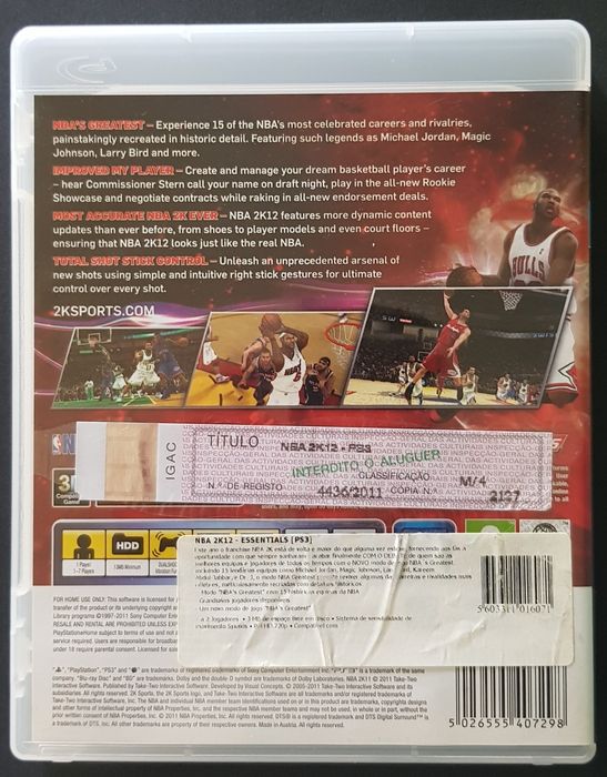 Jogo NBA 2K12 [PS3]