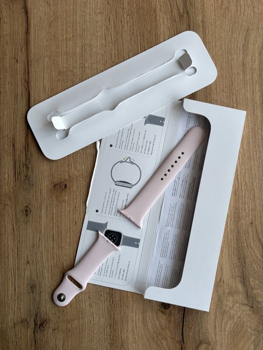 Ремінець для Apple Watch 9 рожевий НОВИЙ ОРИГІНАЛ Розмір M/L 45 мм