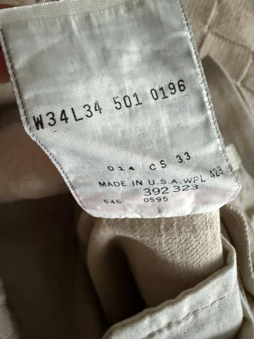 Levi’s 501 w34 l34 made in USA