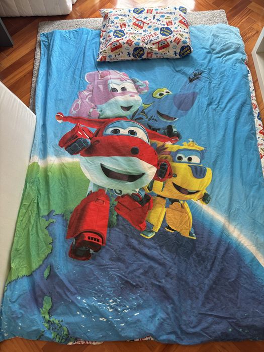 Capa Edredon Solteiro - Super Wings