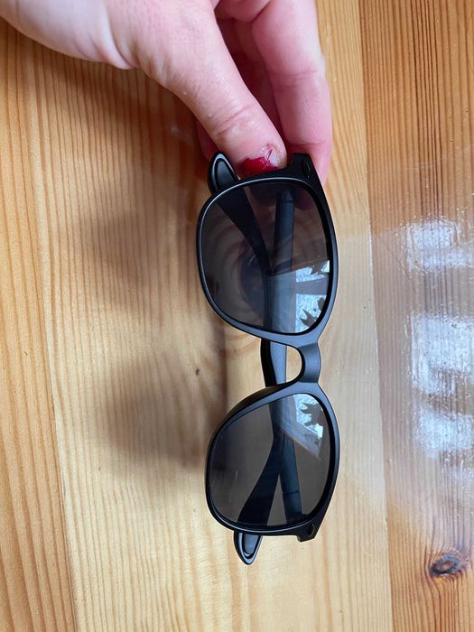 Okulary przeciwsłoneczne damskie sportowe czarne UV400 nowe